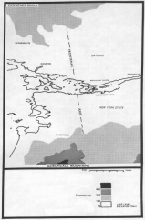 Figure 1.1 - Location and general topography of the region